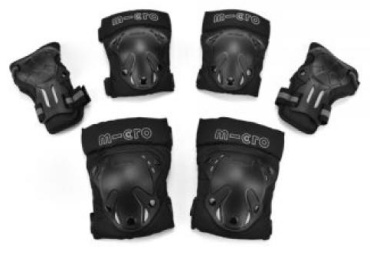 Набор спортивной защиты Micro Shock Protections черный XXL