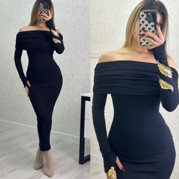 Повседневное платье AISHA BRAND черный