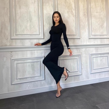Повседневное платье Aska Store черный
