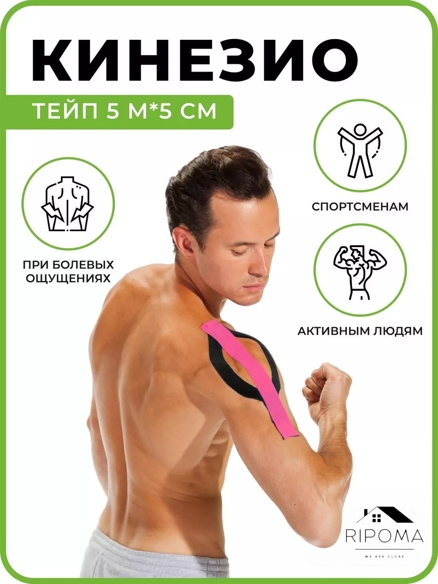 Тейп RIPOMA WE ARE CLOSE CE 5 м черный