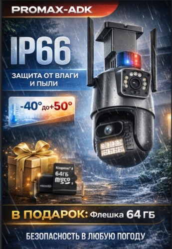 PROMAX-ADK камера видеонаблюдения P11, 9MP, расширение 2688x1520
