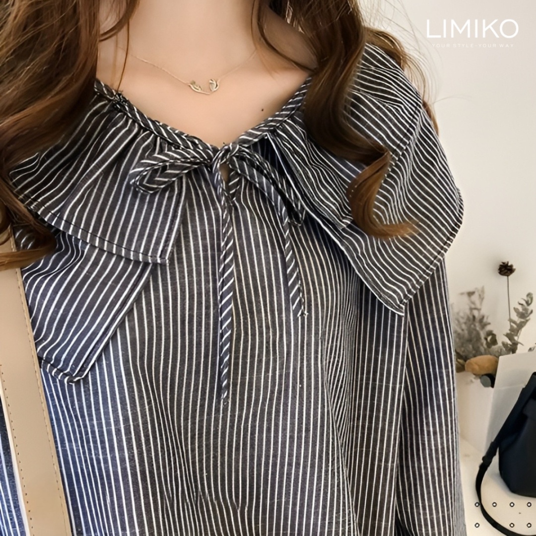 Блузка LIMIKO серый, белый