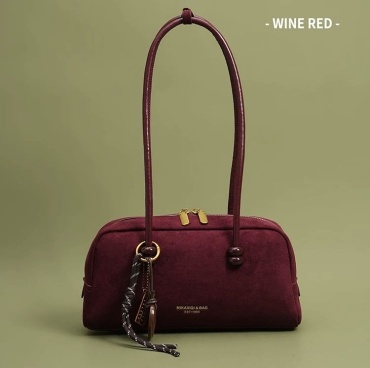 Сумка тоут MIKAXIQI BAGS искусственная замша бордовый