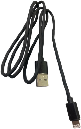 Кабель 100baksovwallet USB 2.0 (F), Lightning, 1 м, черный