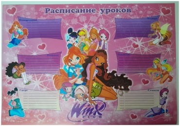 Плакат Расписание уроков Witch УМ - 019, A3, бумага