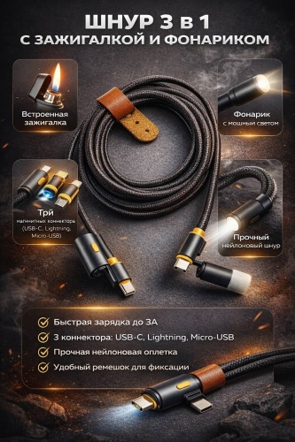 Кабель USB TypeC (F), USB TypeC (M), 1.5 м, черный
