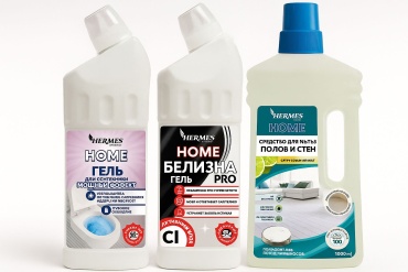 Набор бытовой химии Hermеs Industry Ideal для сантехники, для пола и стен, для стирки