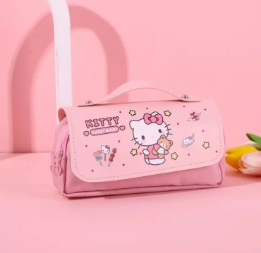 Пенал Hello Kitty Kitty , застежка молния, розовый