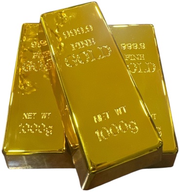 Decorolla статуэтка слиток золото 999.9 5 см, пластик, металл