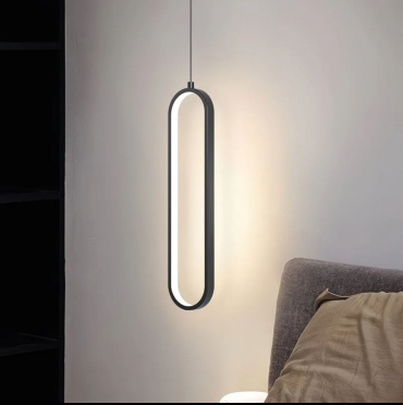 Бра подвесной, потолочный LED, черный