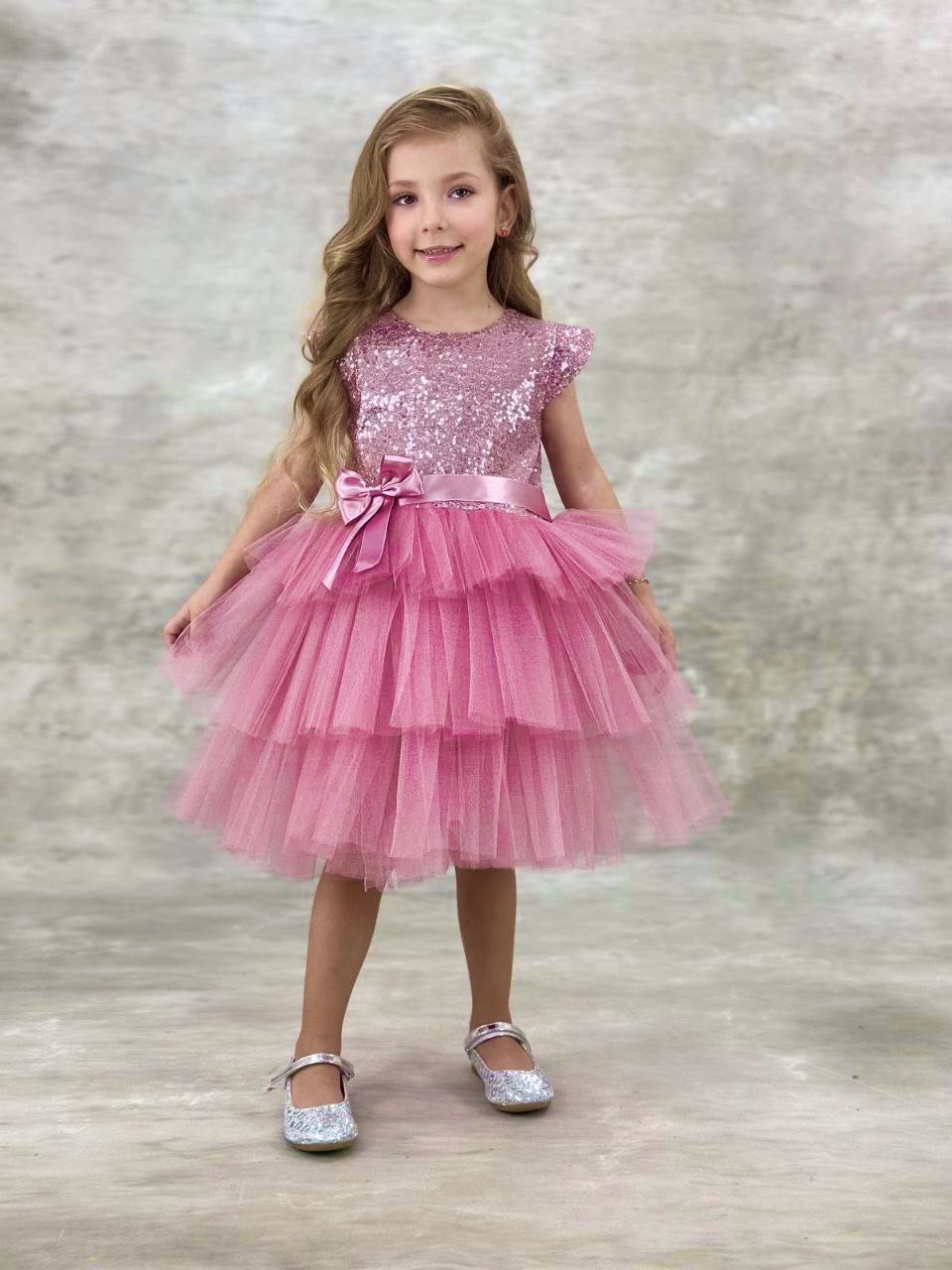 Нарядное платье Zeya Moda Blestki розовый