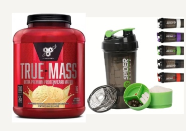 Гейнер BSN True Mass Ваниль 2640 г + Шейкер
