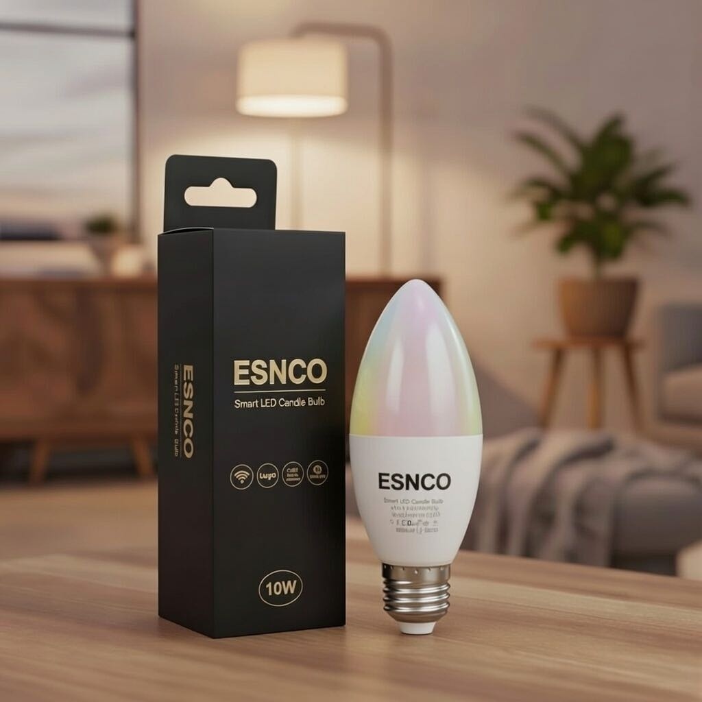 ESNCO 10W Е14, светодиодная, холодный белый