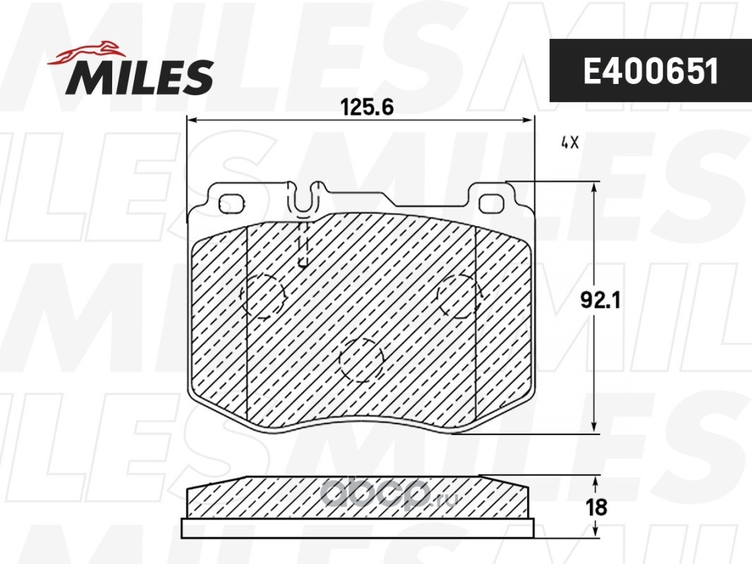 Колодки MILES E400651