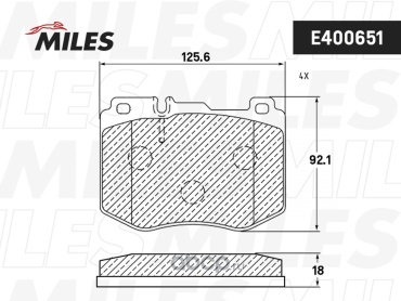 Колодки MILES E400651