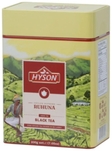 Чай HYSON Ruhuna черный листовой 200 г