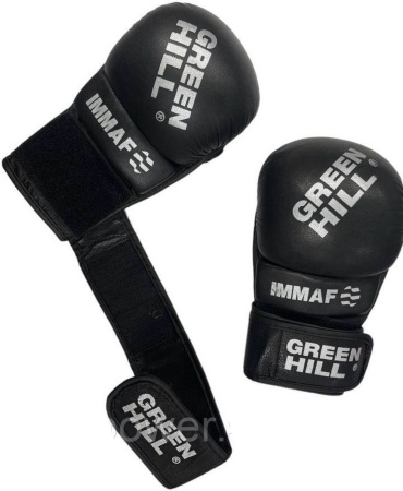 Перчатки Green Hill Перчатки для бокса 1211 черный S, M