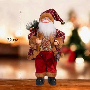 Санта Клаус YIUT Красное золото 32 см