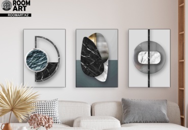 Room Art KZ модульная картина Геометрическая живопись 180x90 см