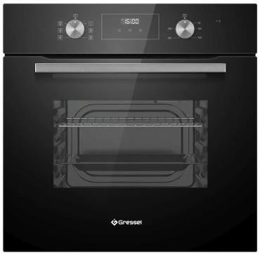 Духовой шкаф Gressel Духовка электрическая встраиваемая Gressel U6ES57000 черный