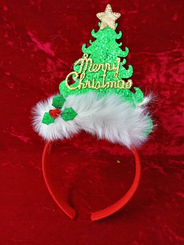 Ободок новогодний ёлочка merry Christmas