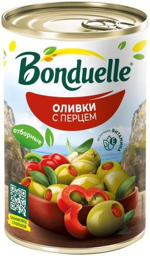 Bonduelle оливки со сладким перцем 314 мл