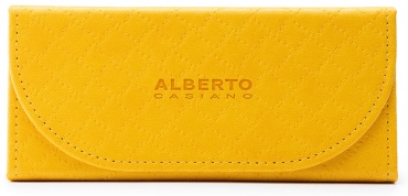 Жесткий футляр Alberto Casiano искусственная кожа, 7 x 16 см светло-оранжевый