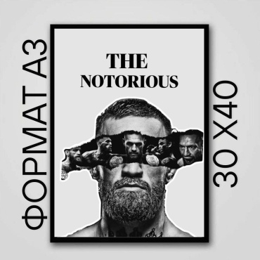 Картина Conor Mcgregor 40x30 см