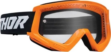 THOR Combat Racer Goggle черный, оранжевый