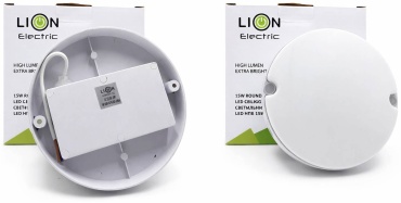 Светильник настенно-потолочный Lion Electric LED 15 Вт белый