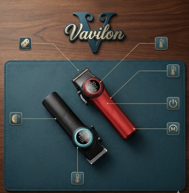 Vavilon машинка для стрижки 001 черный, красный