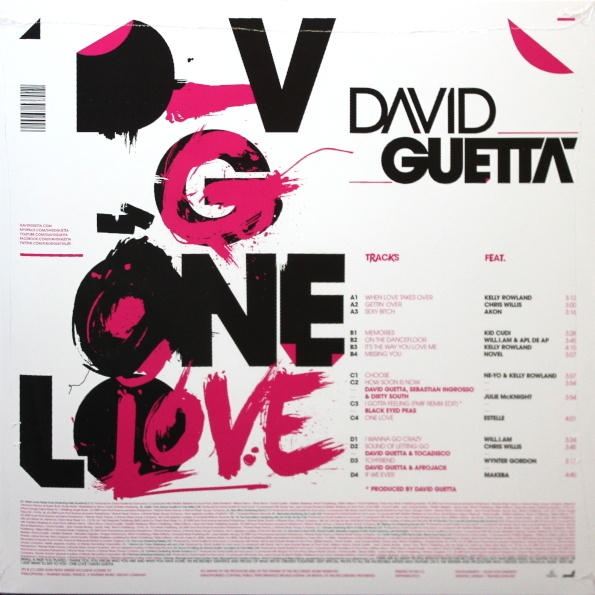 Пластинка David Guetta - One Love