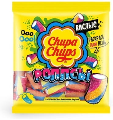 Мармелад Chupa Chups Роллсы кислые жевательный 150 г