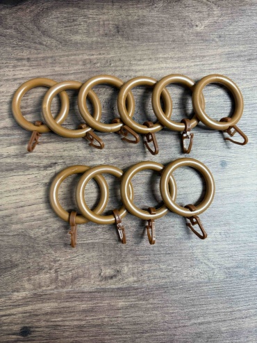Kisea кольцо Коричневый 56mm 10 шт, пластик, полипропилен