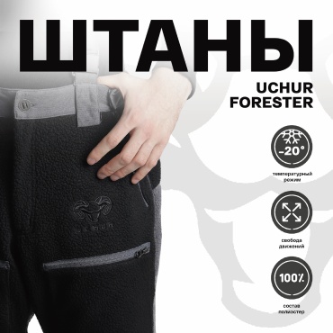Утепленные брюки черный