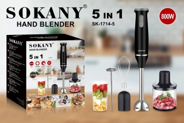 Блендер погружной SOKANY SK-1714-5 черный