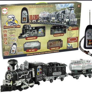 Железная дорога Lean Toys Классический поезд черный