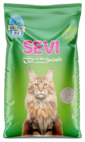Наполнитель SEVI Natural бентонитовый комкующийся 25 л 20 кг