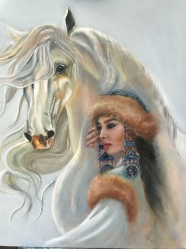 BLESS HOUSE Зарина холст на подрамнике 50x40 см