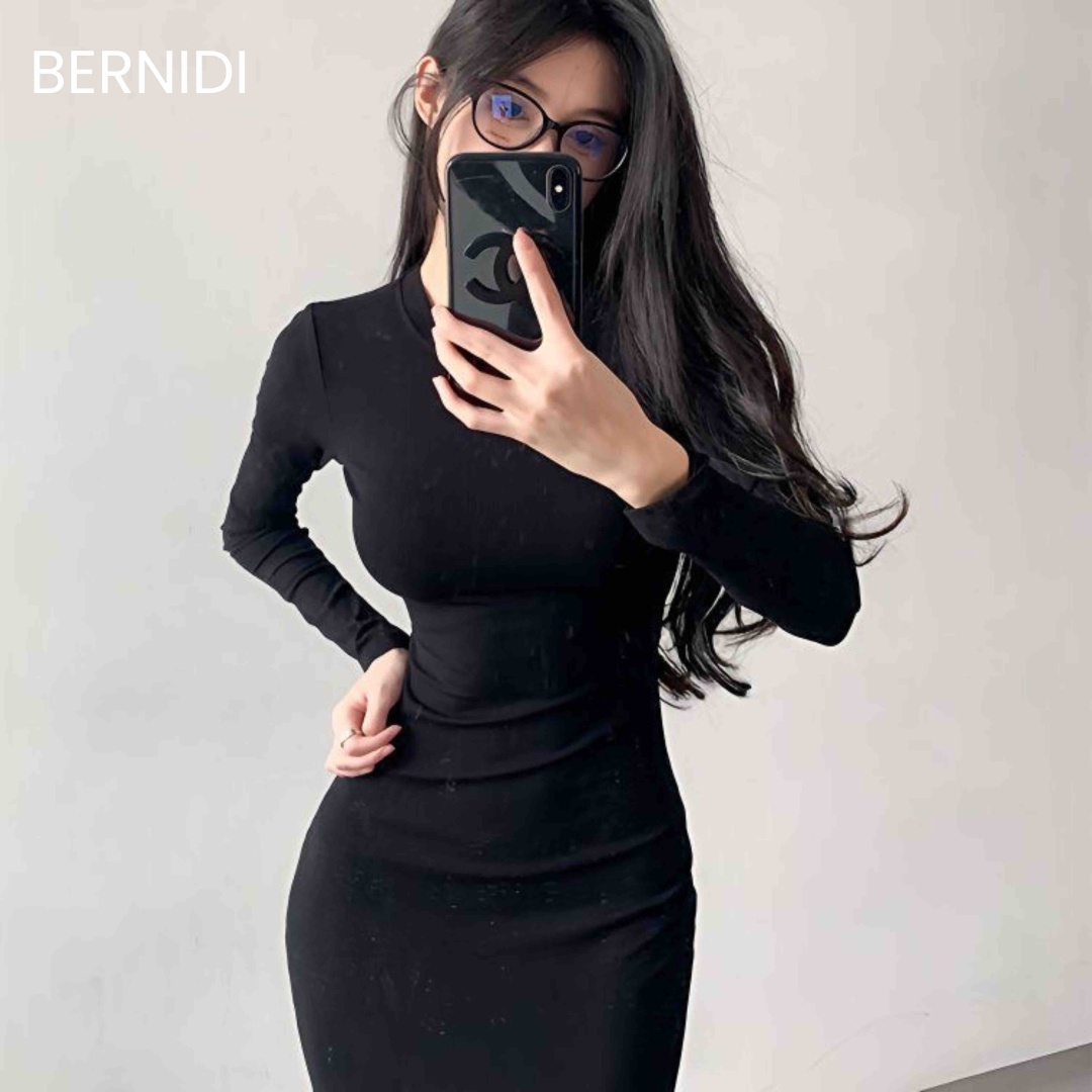 Платье-футляр Bernidi черный