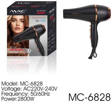 MC-6828 фен черный