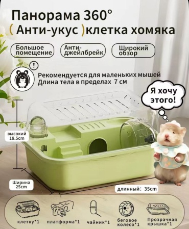 Клетка 890603432 зеленый, прозрачный