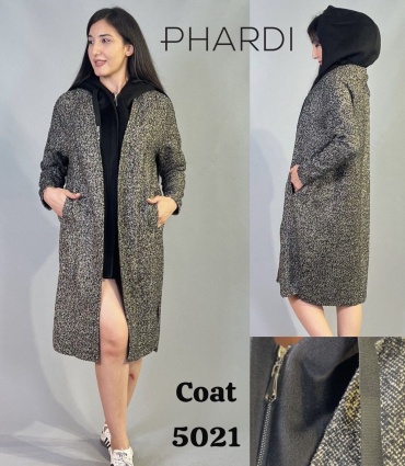 Пальто PHARDI черный, серый