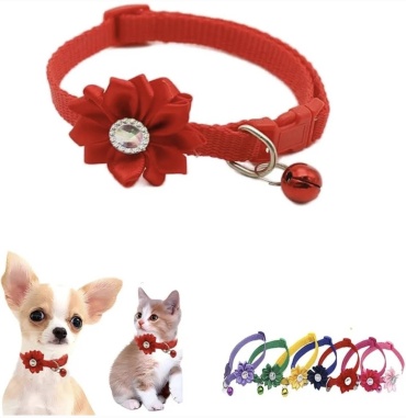 PET ошейник для прогулки S красный