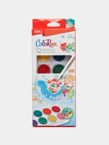 Краски акварельные Deli C20-12