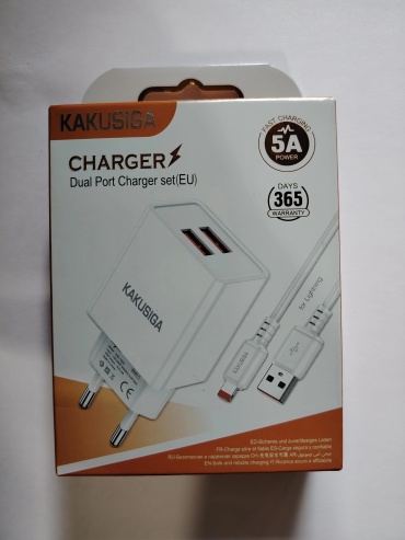 Kakusiga KSC-1621 Lightning, USB 25 Вт белый