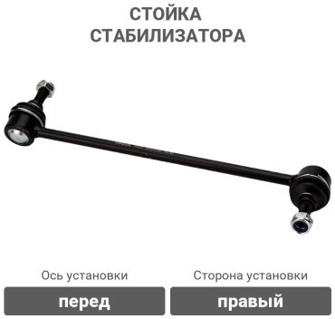OSSCA стойка стабилизатора 16542