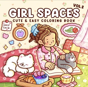 Раскраска Антистресс Girl Spaces