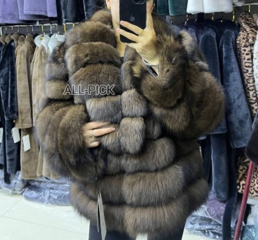 Шуба коричневый