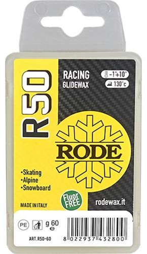 Парафин Rode R50 Racing для лыж, для сноубордов 60